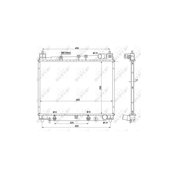 Kylare, motorkylning Nrf 53212 NRF Kylare, motorkylning Nrf 53212 NRF