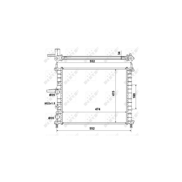 Kylare, motorkylning Nrf 53227 NRF Kylare, motorkylning Nrf 53227 NRF