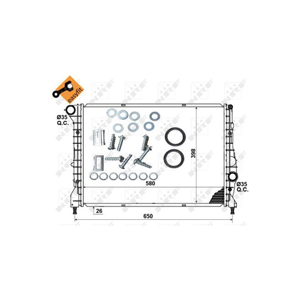 Kylare, motorkylning Nrf 53238 NRF Kylare, motorkylning Nrf 53238 NRF