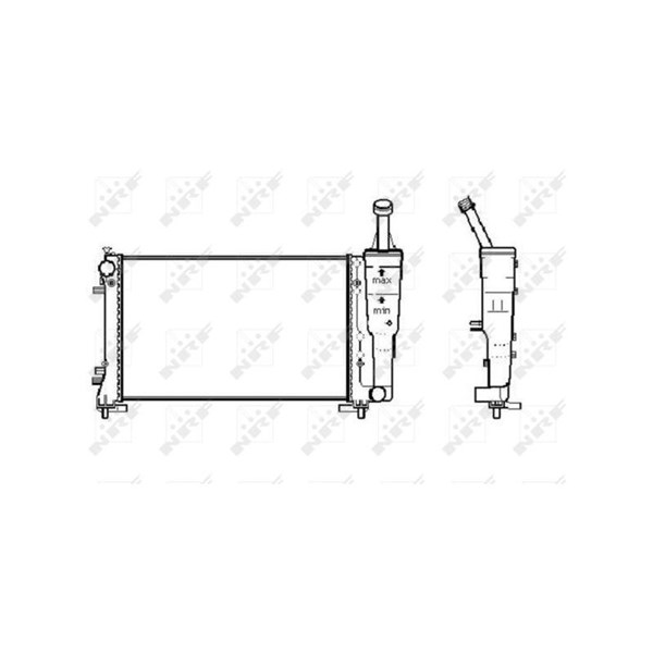 Kylare, motorkylning Nrf 53247 NRF