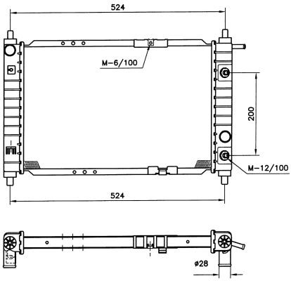 Kylare, motorkylning Nrf 53251 NRF