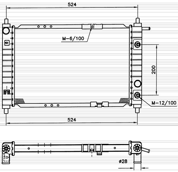 Kylare, motorkylning Nrf 53251 NRF Kylare, motorkylning Nrf 53251 NRF