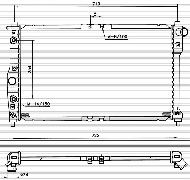 Kylare, motorkylning Nrf 53254 NRF Kylare, motorkylning Nrf 53254 NRF