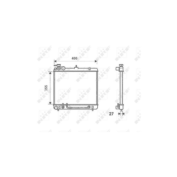 Kylare, motorkylning Nrf 53256 NRF