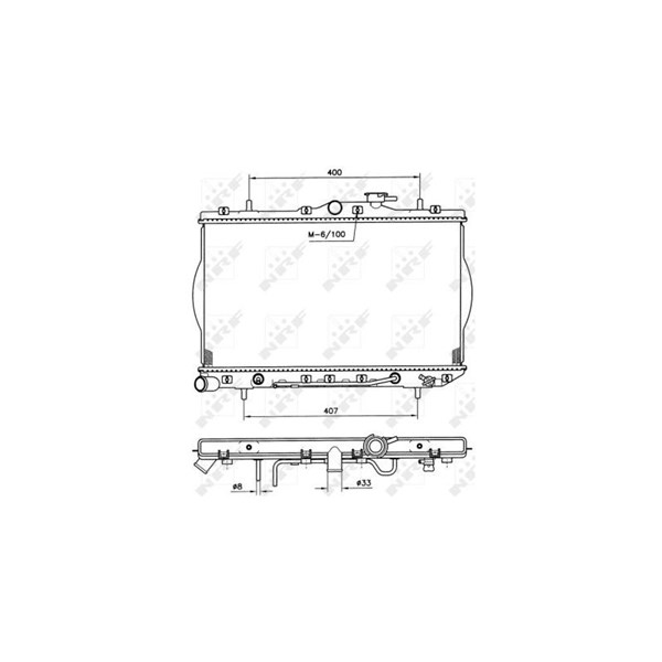 Kylare, motorkylning Nrf 53261 NRF