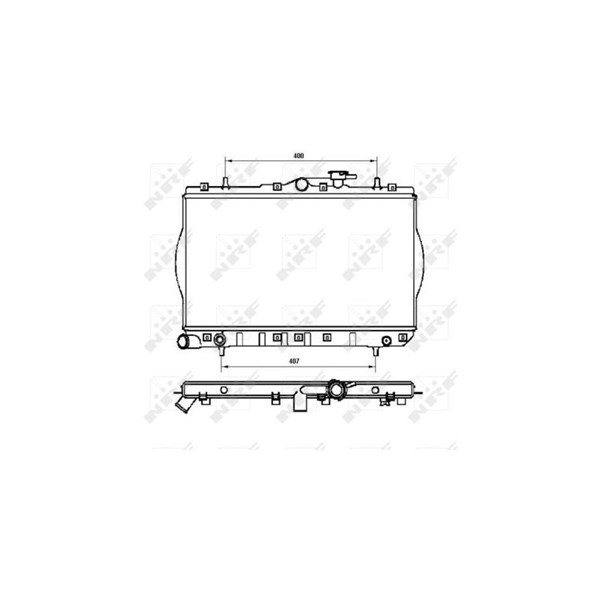 Kylare, motorkylning Nrf 53262 NRF
