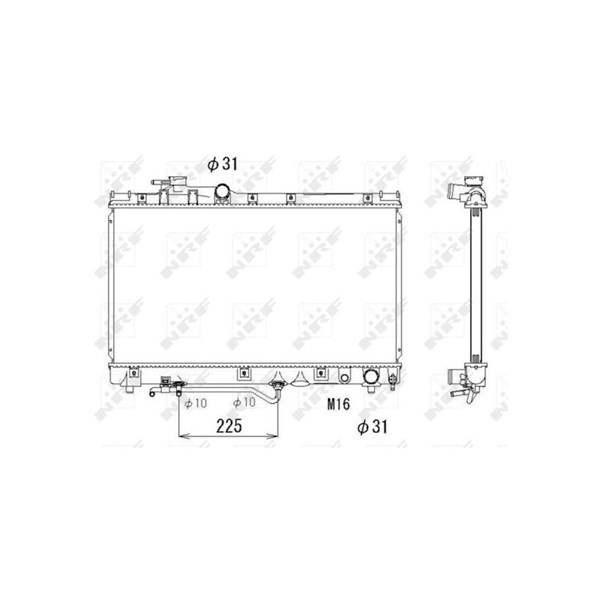 Kylare, motorkylning Nrf 53272 NRF