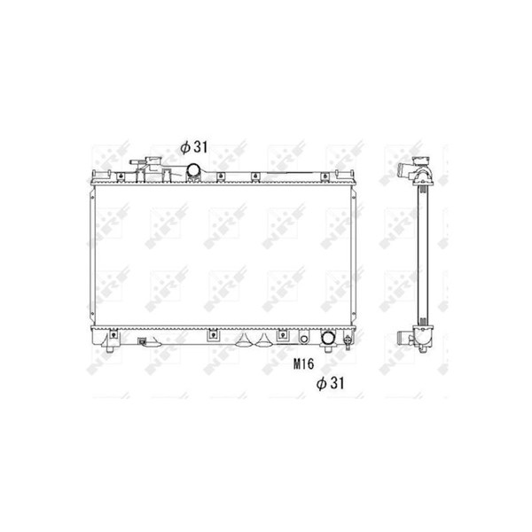 Kylare, motorkylning Nrf 53273 NRF Kylare, motorkylning Nrf 53273 NRF