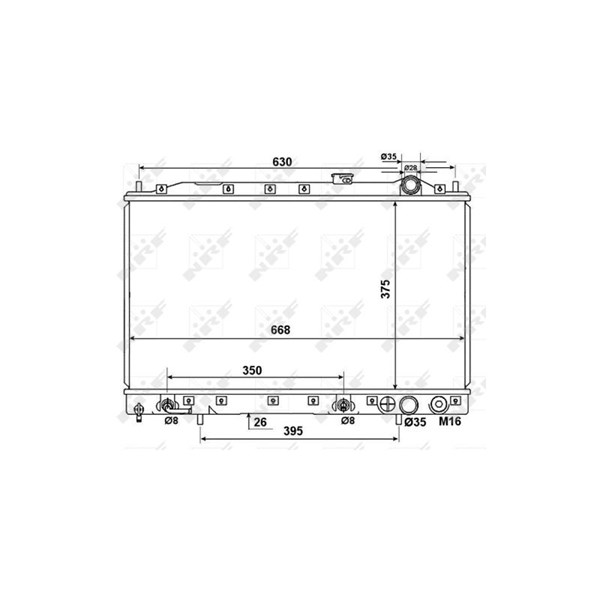 Kylare, motorkylning Nrf 53274 NRF