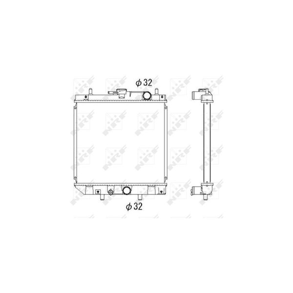 Kylare, motorkylning Nrf 53276 NRF