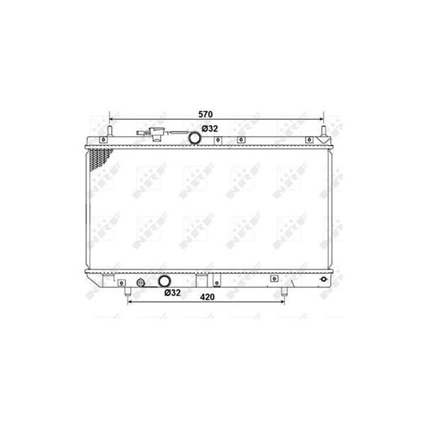 Kylare, motorkylning Nrf 53277 NRF