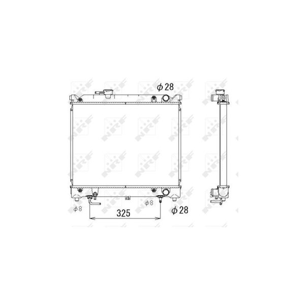 Kylare, motorkylning Nrf 53280 NRF