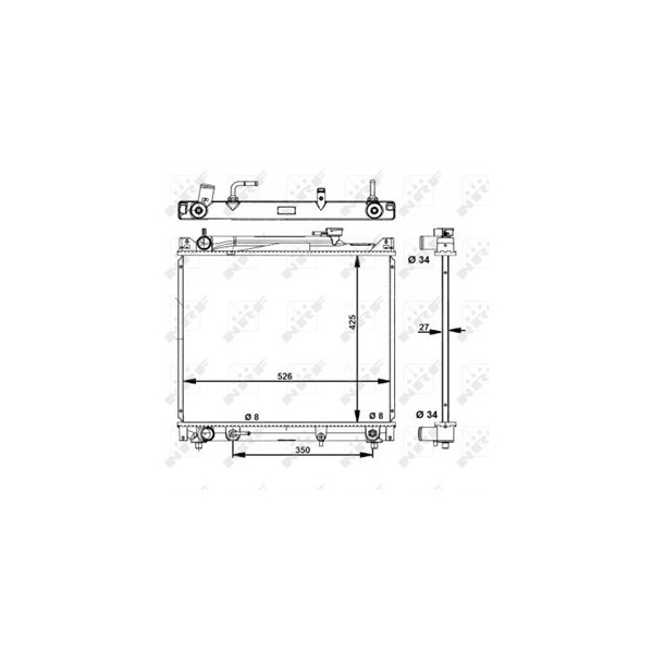 Kylare, motorkylning Nrf 53289 NRF Kylare, motorkylning Nrf 53289 NRF