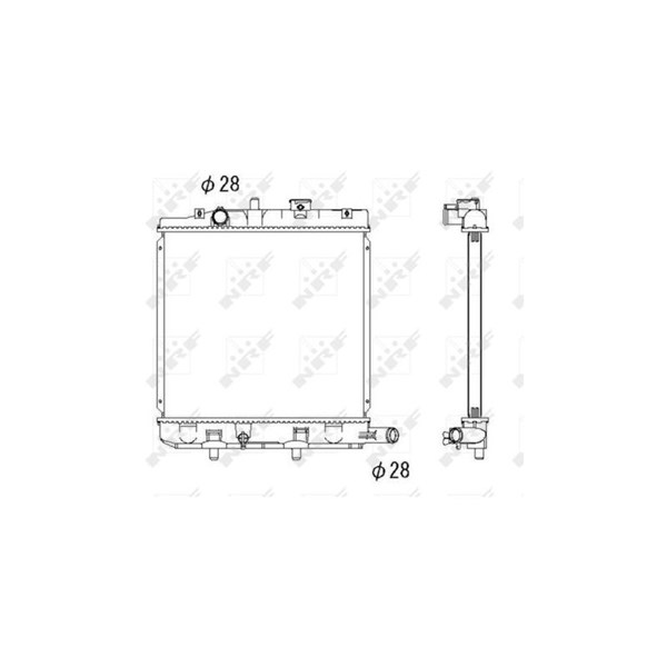 Kylare, motorkylning Nrf 53291 NRF