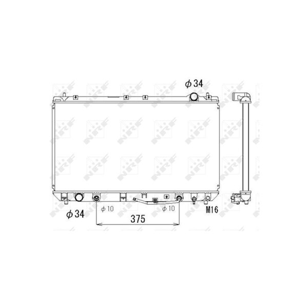 Kylare, motorkylning Nrf 53302 NRF Kylare, motorkylning Nrf 53302 NRF