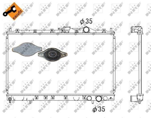 Kylare, motorkylning Nrf 53303 NRF
