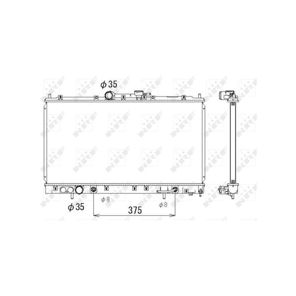 Kylare, motorkylning Nrf 53313 NRF