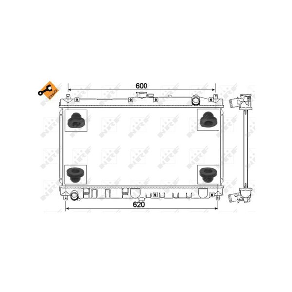 Kylare, motorkylning Nrf 53317 NRF