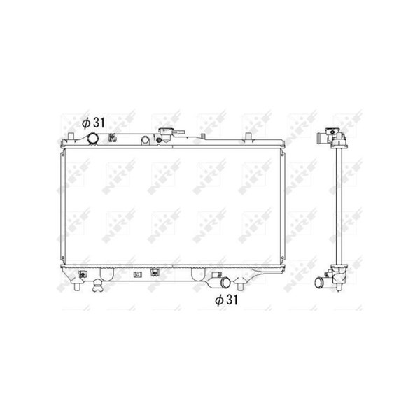 Kylare, motorkylning Nrf 53322 NRF Kylare, motorkylning Nrf 53322 NRF