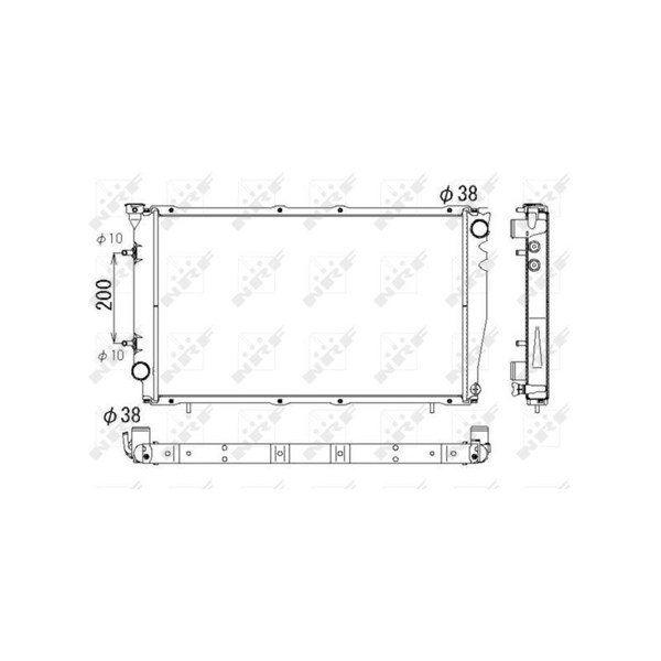 Kylare, motorkylning Nrf 53326 NRF Kylare, motorkylning Nrf 53326 NRF