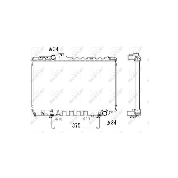 Kylare, motorkylning Nrf 53334 NRF Kylare, motorkylning Nrf 53334 NRF