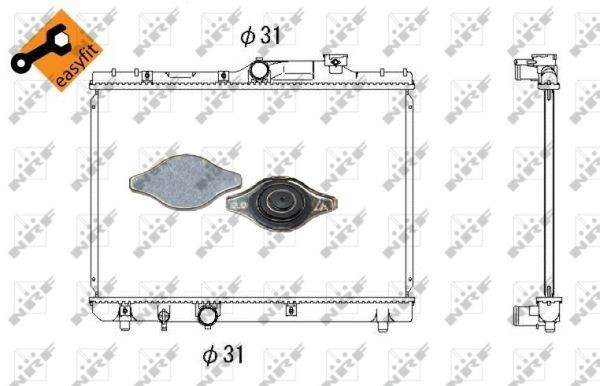 Kylare, motorkylning Nrf 53339 NRF