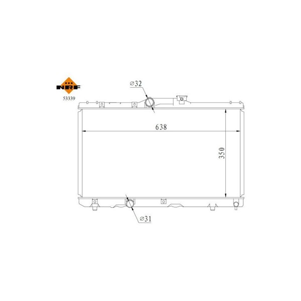 Kylare, motorkylning Nrf 53339 NRF Kylare, motorkylning Nrf 53339 NRF