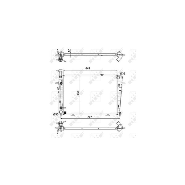 Kylare, motorkylning Nrf 53342 NRF Kylare, motorkylning Nrf 53342 NRF