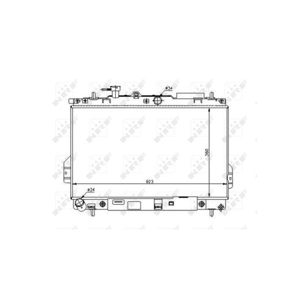 Kylare, motorkylning Nrf 53363 NRF Kylare, motorkylning Nrf 53363 NRF