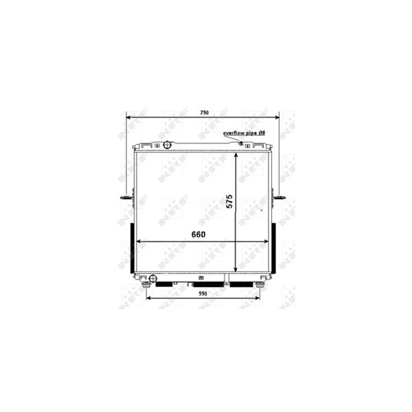 Kylare, motorkylning Nrf 53367 NRF