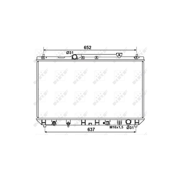 Kylare, motorkylning Nrf 53374 NRF Kylare, motorkylning Nrf 53374 NRF