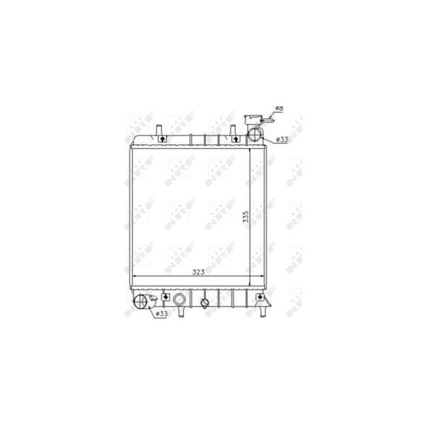 Kylare, motorkylning Nrf 53376 NRF Kylare, motorkylning Nrf 53376 NRF