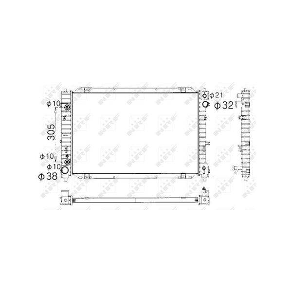 Kylare, motorkylning Nrf 53377 NRF Kylare, motorkylning Nrf 53377 NRF