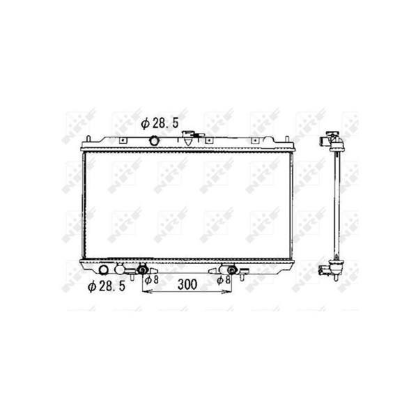 Kylare, motorkylning Nrf 53390 NRF Kylare, motorkylning Nrf 53390 NRF