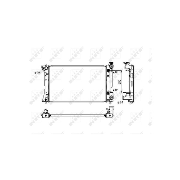 Kylare, motorkylning Nrf 53395 NRF Kylare, motorkylning Nrf 53395 NRF