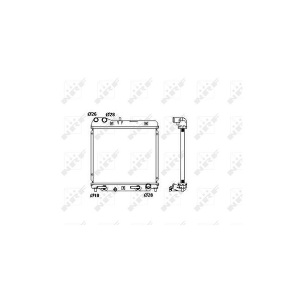 Kylare, motorkylning Nrf 53408 NRF