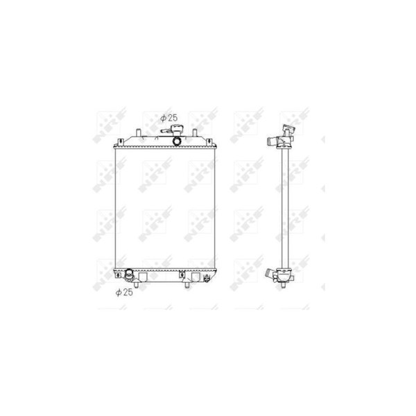 Kylare, motorkylning Nrf 53413 NRF