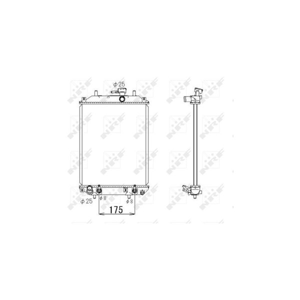 Kylare, motorkylning Nrf 53414 NRF