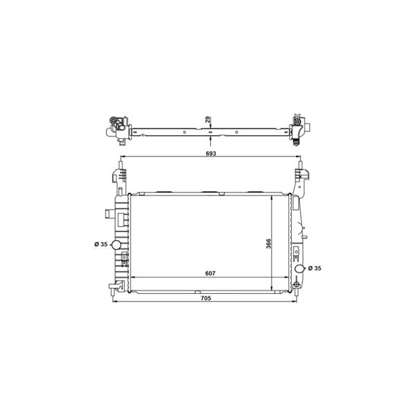 Kylare, motorkylning Nrf 53416 NRF Kylare, motorkylning Nrf 53416 NRF