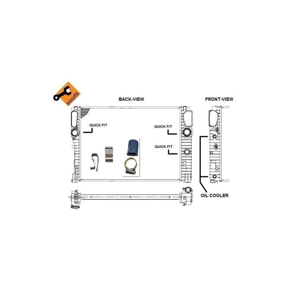 Kylare, motorkylning Nrf 53422 NRF Kylare, motorkylning Nrf 53422 NRF