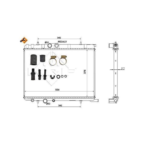 Kylare, motorkylning NRF Kylare, motorkylning NRF