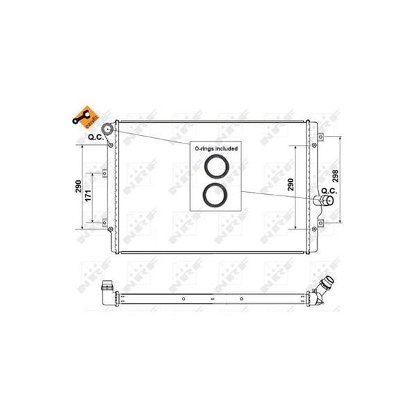 Kylare, motorkylning Nrf 53425 NRF Kylare, motorkylning Nrf 53425 NRF