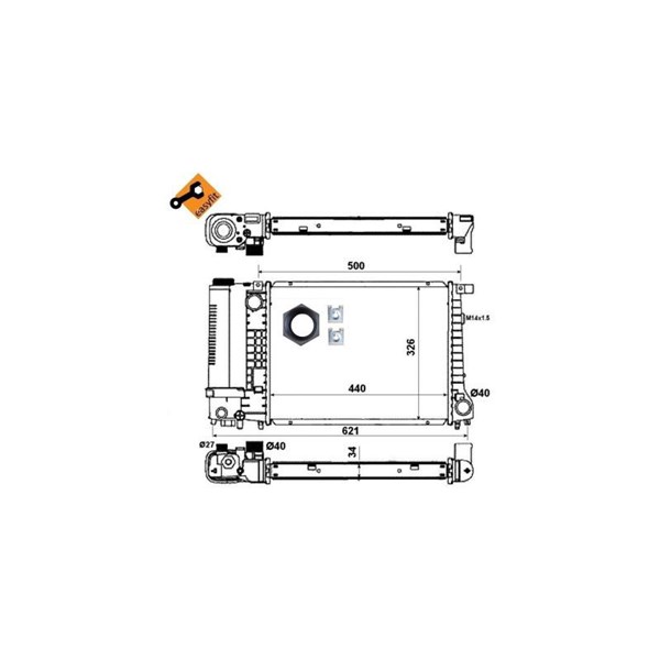 Kylare, motorkylning Nrf 53426 NRF Kylare, motorkylning Nrf 53426 NRF