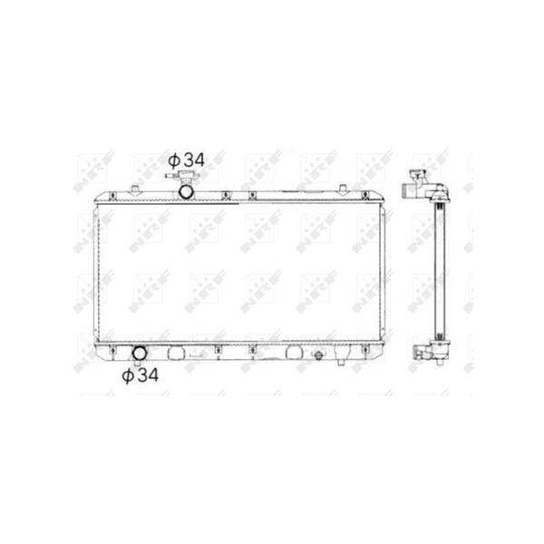 Kylare, motorkylning Nrf 53428 NRF Kylare, motorkylning Nrf 53428 NRF