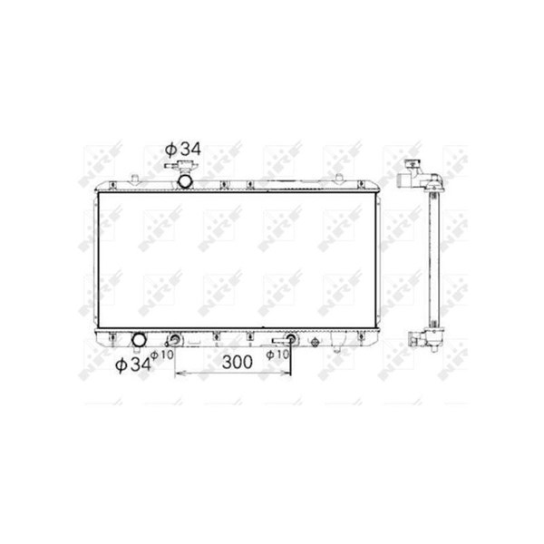 Kylare, motorkylning Nrf 53429 NRF