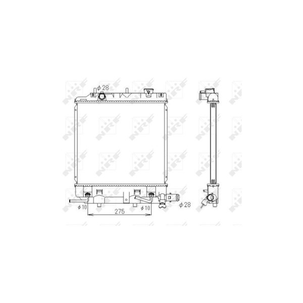 Kylare, motorkylning Nrf 53434 NRF