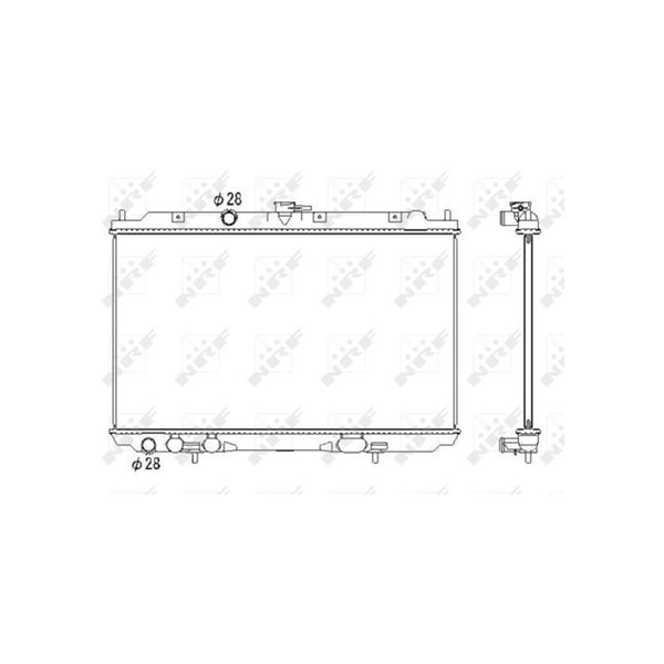 Kylare, motorkylning Nrf 53435 NRF