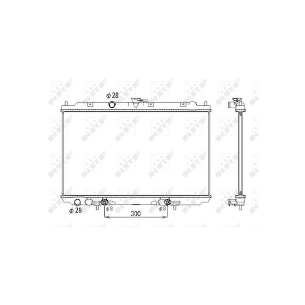 Kylare, motorkylning Nrf 53436 NRF Kylare, motorkylning Nrf 53436 NRF