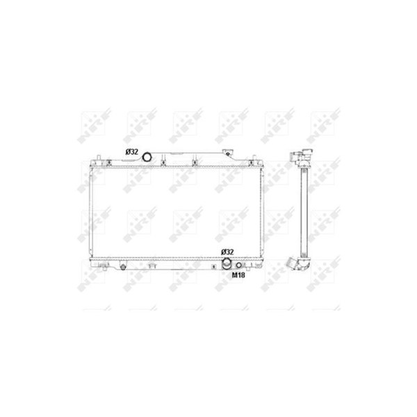 Kylare, motorkylning Nrf 53439 NRF