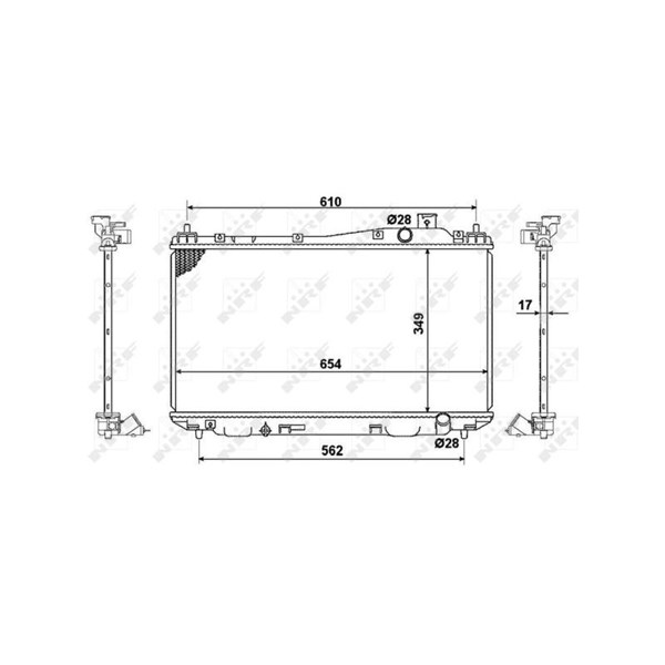 Kylare, motorkylning Nrf 53440 NRF Kylare, motorkylning Nrf 53440 NRF
